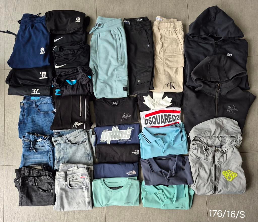 Mega merkkleding pakket voor jongen maat 176/16/S., Kinderen en Baby's, Ophalen of Verzenden, Jongen