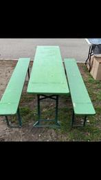 Nu actie 20 biersetten tafels met banken, Tuin en Terras, Ophalen, Zo goed als nieuw, Rechthoekig, Hout