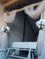 backdrop kastanje houten palen bruiloft te huur, Palen, Nieuw, Ophalen of Verzenden, Hardhout