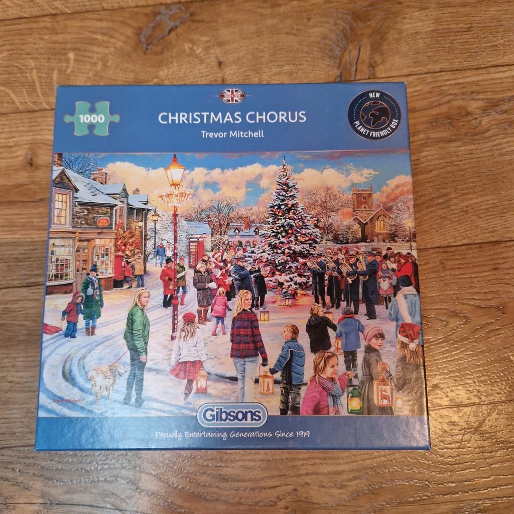 Gibsons Christmas Chorus Legpuzzel 1000 stukjes, Ophalen of Verzenden, 500 t/m 1500 stukjes, Zo goed als nieuw, Legpuzzel