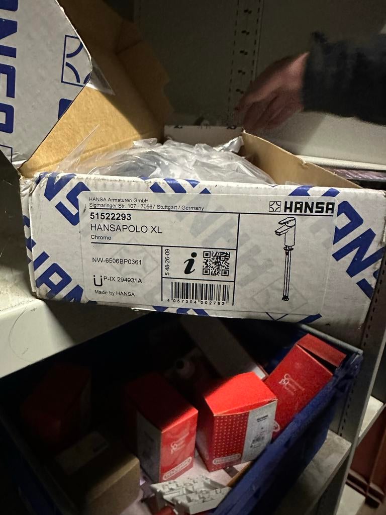 Hansa Hansapolo XL kraan, Ophalen, Nieuw, Chroom, Kraan