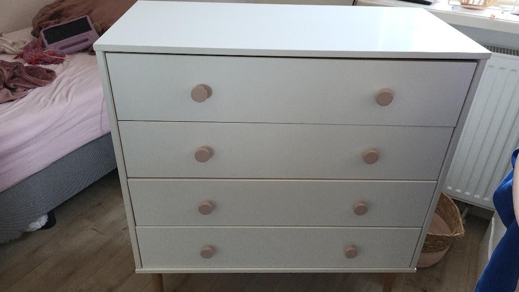 Gratis afhalen Ladekast / commode, Huis en Inrichting, Kasten | Ladekasten, Ophalen, 50 tot 100 cm, Zo goed als nieuw, 3 of 4 laden