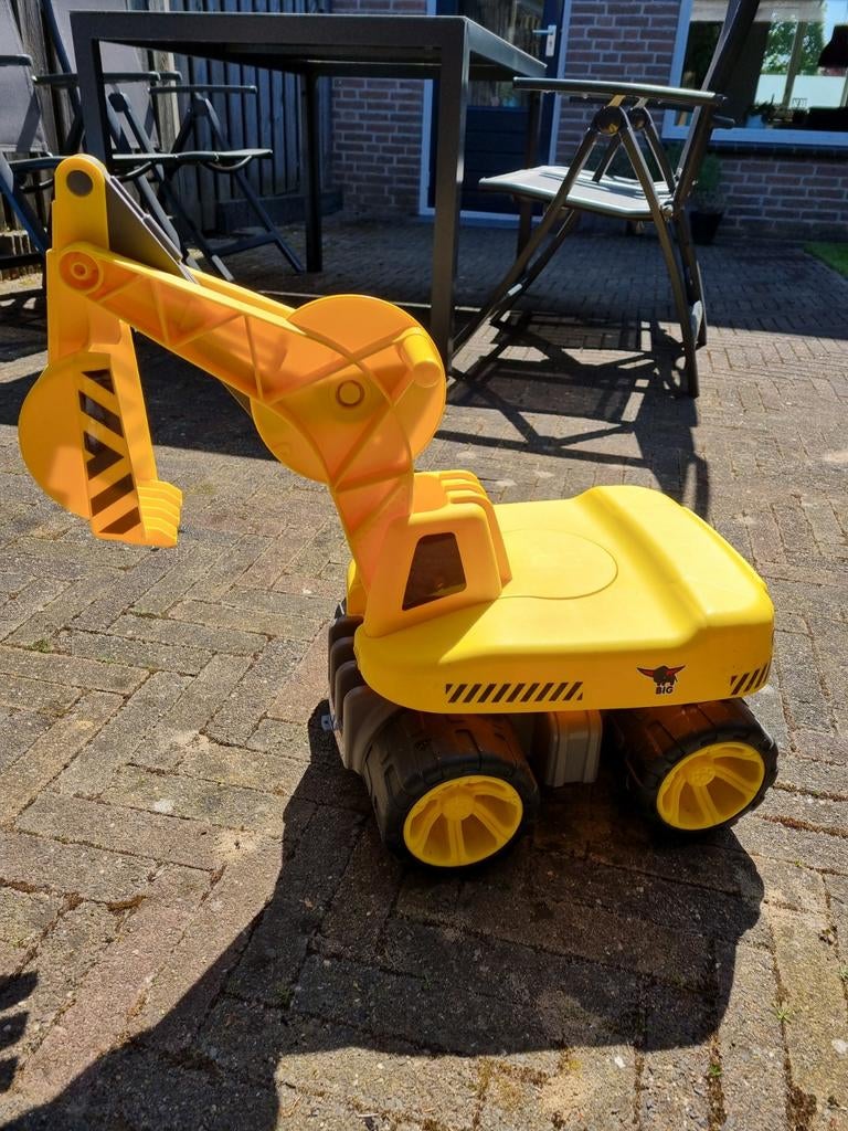 Gele BIG Power Worker Maxi Graafmachine voor Kinderen, Ophalen, Zo goed als nieuw, Loopvoertuig