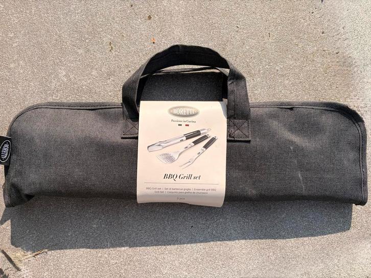 Boretti BBQ Grill Set - 3-delig, Tuin en Terras, Barbecue-accessoires, Nieuw, Ophalen of Verzenden