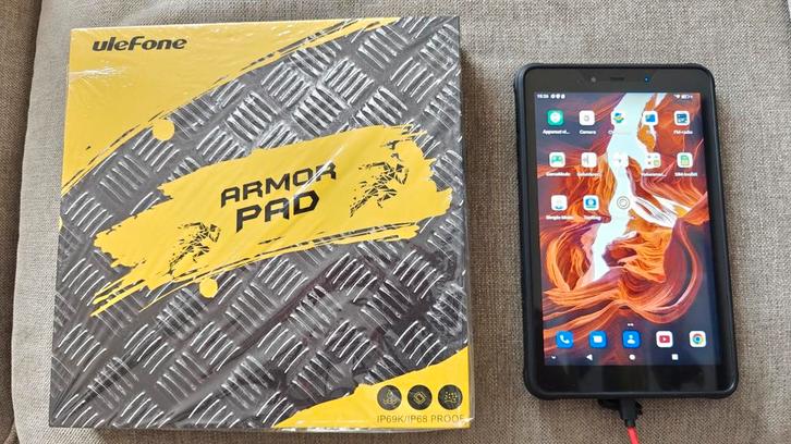 Ulefone Armor Pad, Computers en Software, Android Tablets, 8 inch, 64 GB, Uitbreidbaar geheugen, Ophalen