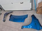 Toyota yaris Motorkap + schermen - Blauw, Gebruikt, Voor, Ophalen of Verzenden, Toyota