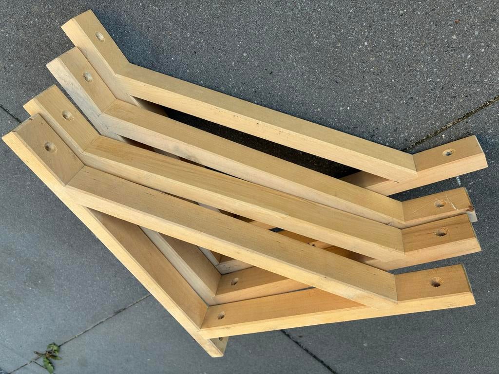 IKEA EKBY VALTER plankdragers / plankhouders (4 stuks), Ophalen of Verzenden, Gebruikt
