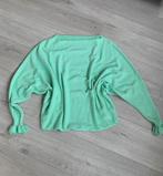 Nieuwe Groene Trui Maat M met Wijde Hals en Vleermuismouwen, Ophalen of Verzenden, Nieuw, Maat 38/40 (M), Groen