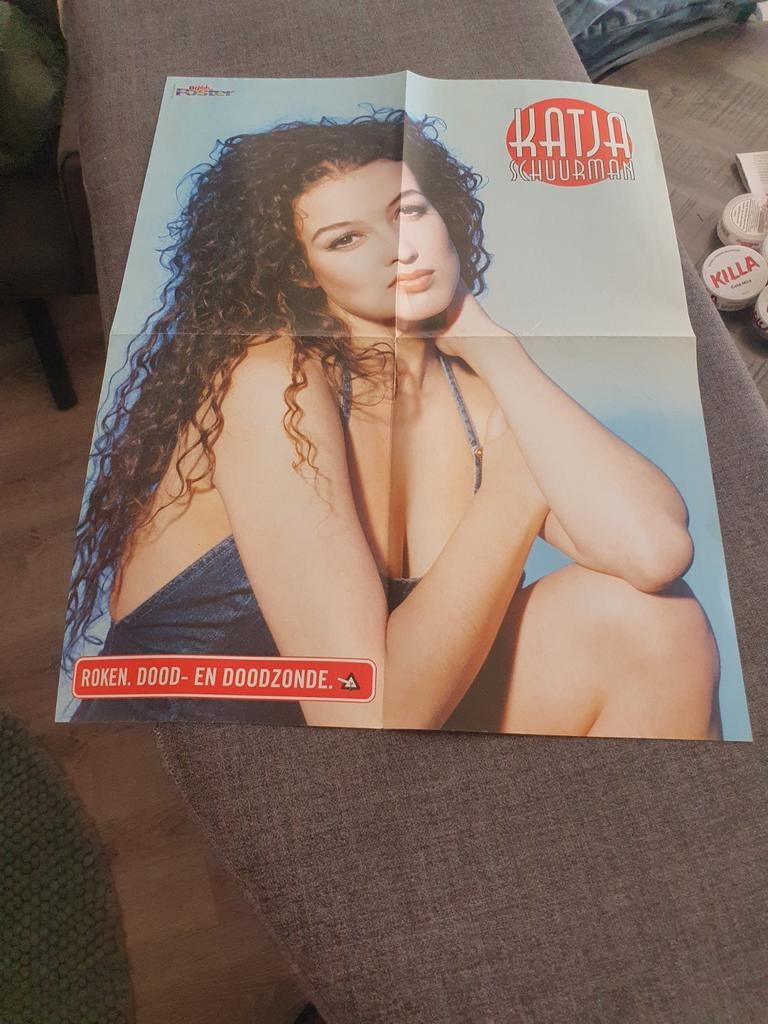 Te koop poster Katja Schuurman/Peter Andre, Verzamelen, Ophalen of Verzenden, Zo goed als nieuw, A1 t/m A3