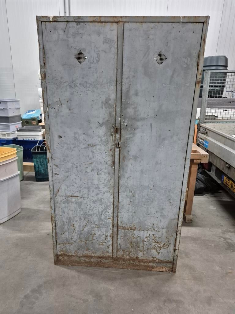 Stalen lockerkast 100 breed, 1.85 hoog Robuust, Ophalen of Verzenden, Gebruikt, Robuust