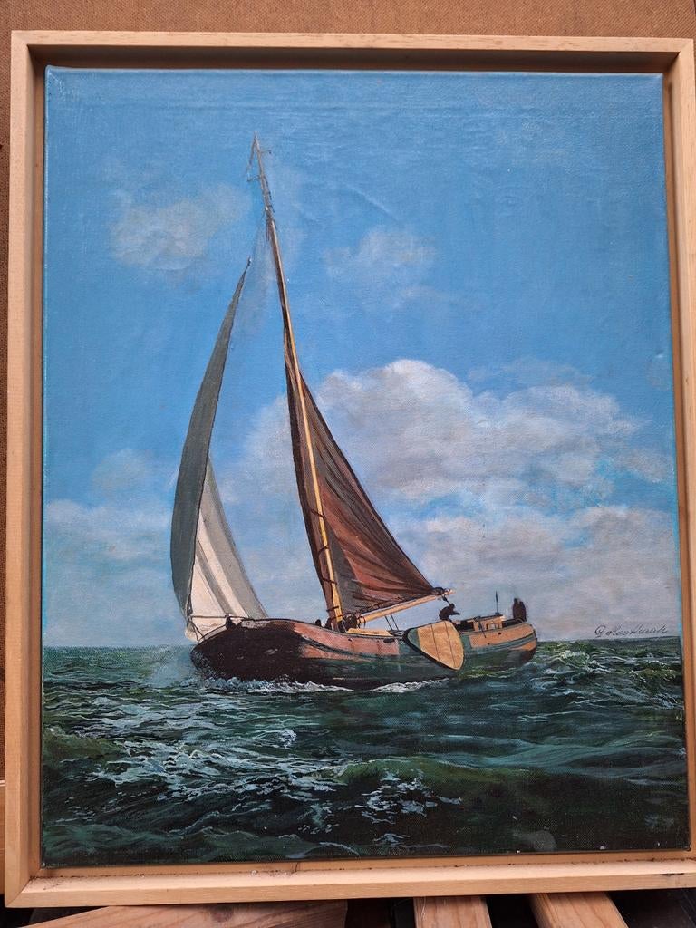 schilderij skûtsje, Ophalen