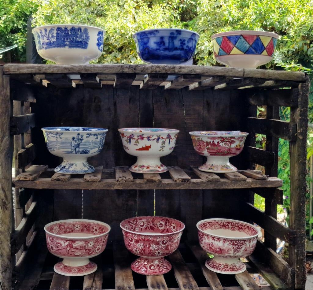 Kastkommen Petrus Regout Societe Céramique Maastricht Sphinx, Antiek en Kunst, Antiek | Keramiek en Aardewerk, Ophalen of Verzenden