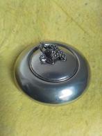 9295) mooi verzilverd  bokje met druiven trossen deksel, Ophalen of Verzenden