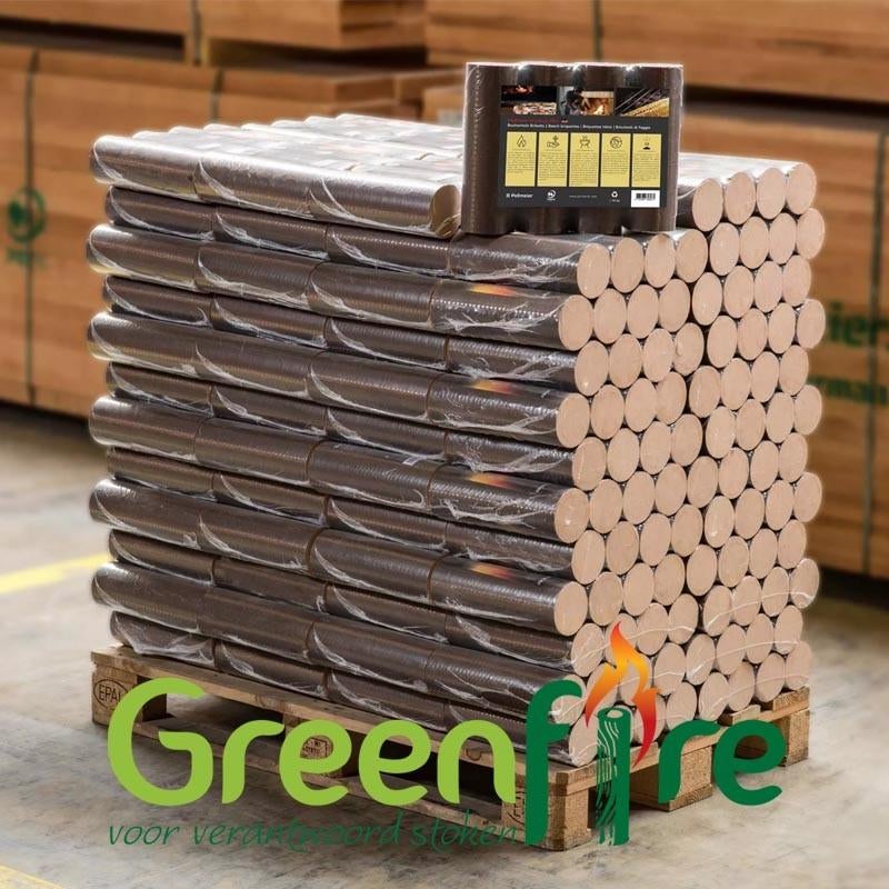 Pollmeier Nestro Briketten – hele pallet, Minder dan 3 m³, Ophalen of Verzenden, Overige houtsoorten, Blokken