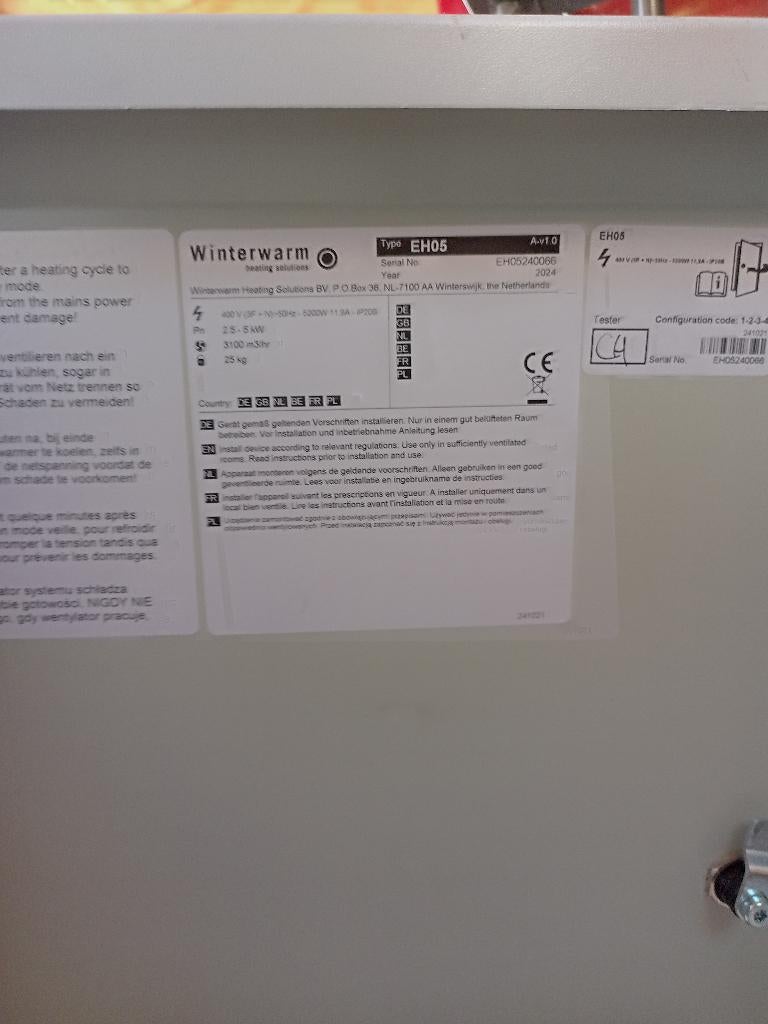 Luchtverwarmer, Ophalen, 30 tot 80 cm, Kachel, Minder dan 60 cm