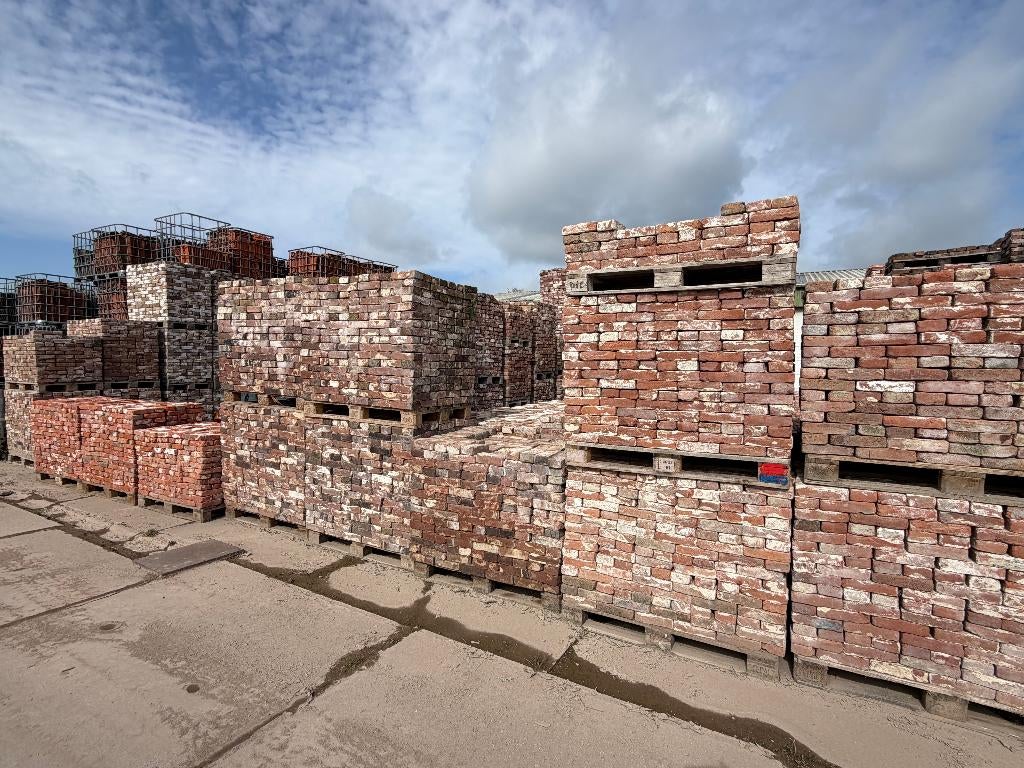 Partijen vormbak (bezande) waalformaat steen rood en geel., Ophalen, Gebruikt, Bakstenen, Info@walstra.nl