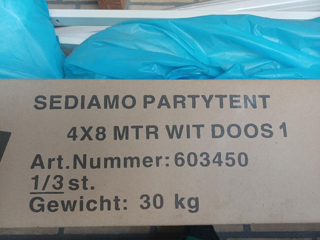 SEDIAMO PARTY TENT, Tuin en Terras, Overige Tuin en Terras, Zo goed als nieuw, Ophalen