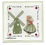 3D Kaart Hobbydots 5  Meisje met molen, Ophalen of Verzenden, Nieuw, Overige thema's