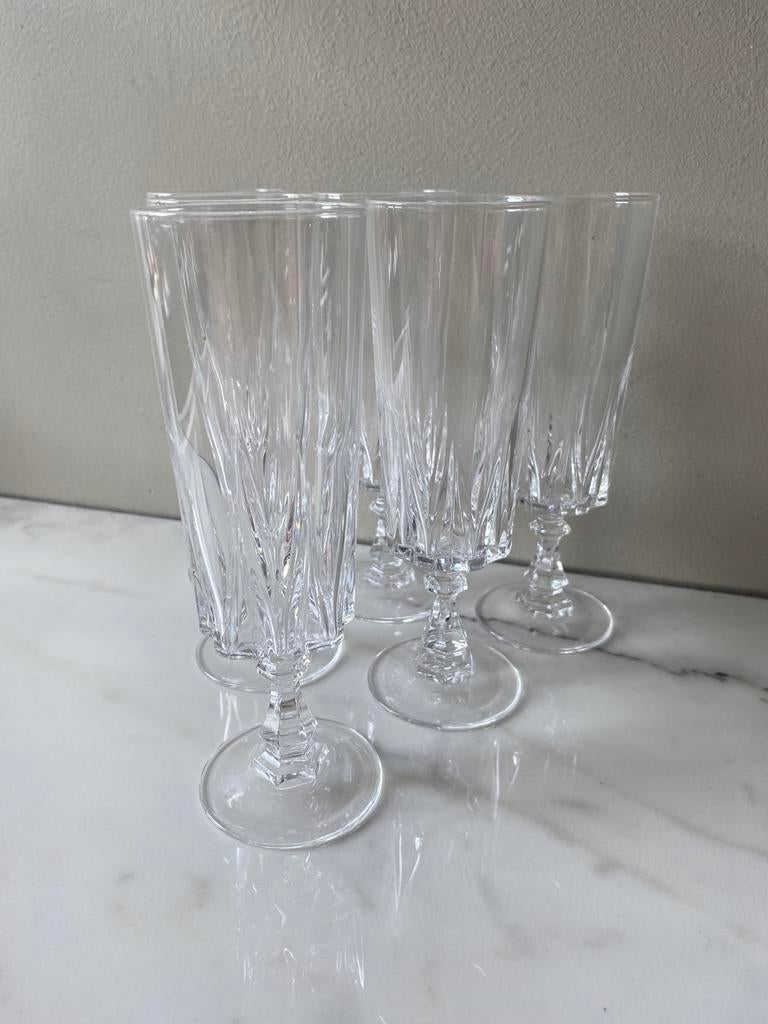Cristal d’ Arques Louvre Champagneglas (6 stuks) - nieuw, Ophalen of Verzenden