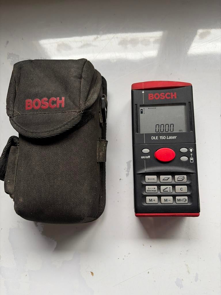 Bosch DLE 150 Laser Afstandsmeter, Ophalen of Verzenden, Gebruikt, Afstand