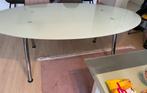 Tafel eettafel ovaal stevig glas, Huis en Inrichting, Glas, 150 tot 200 cm, Ovaal, 50 tot 100 cm