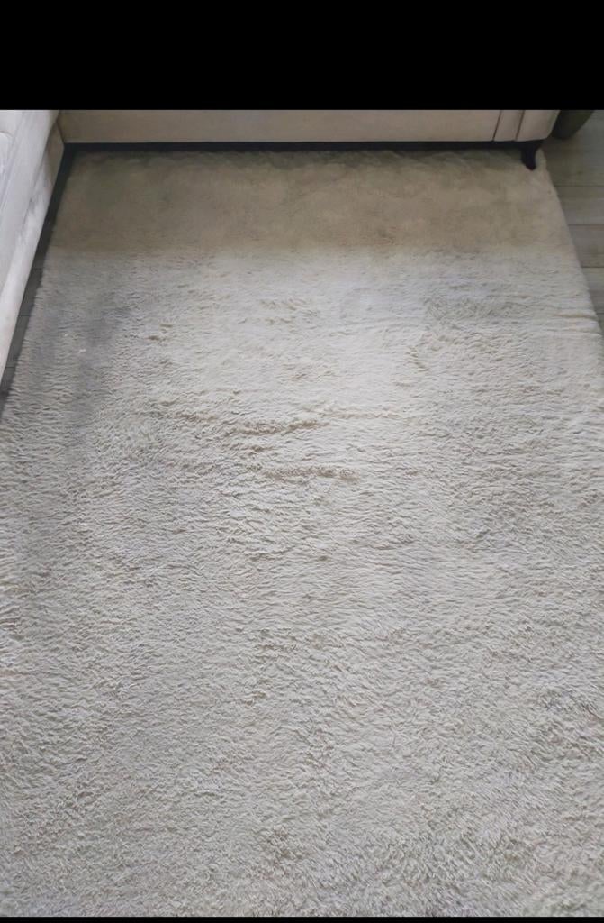 Tapijt beige, Gebruikt, Beige, Ophalen of Verzenden, Minder dan 10 m²