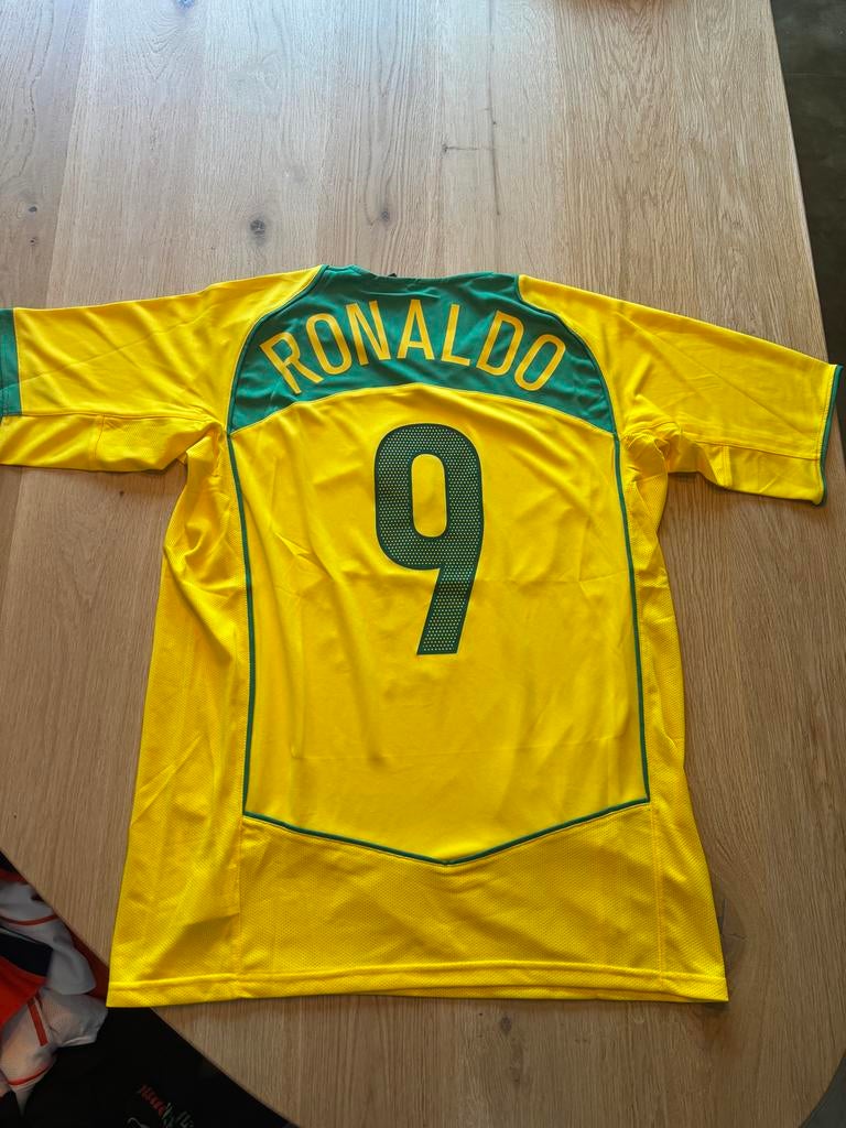 Ronaldo Brazilië Thuisshirt - Maat L - Nike, Maat 52/54 (L), Geel, Nieuw, Ophalen of Verzenden