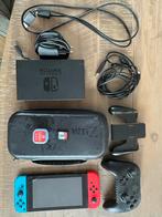 Nintendo Switch V1 unpatched + accessoires en Pokemon Shield, Ophalen, Switch Original, Met 3 controllers of meer, Gebruikt