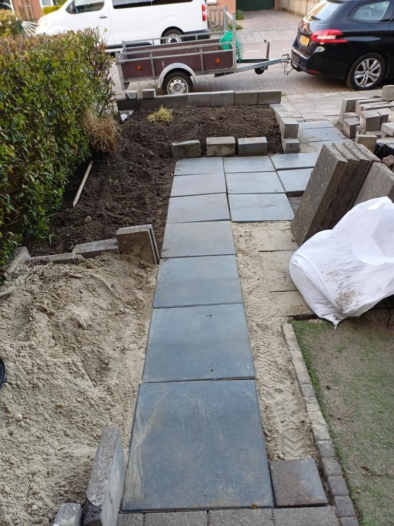 Gratis tegels 60 x 60 & 50x 40, Ophalen of Verzenden, Gebruikt, Beton, Terrastegels