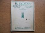 BERENS - DIE PLEGE DER LINKEN HAND - PIANO, Muziek en Instrumenten, Bladmuziek, Gebruikt, Klassiek, Ophalen of Verzenden, Artiest of Componist