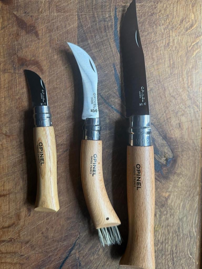 Opinel Nomad Set: 3 Messen - Nr 12, 8 & 7 - Nieuw, Ophalen of Verzenden, Nieuw, Hout, Los bestek