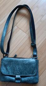Leren schoudertas je, Sieraden, Tassen en Uiterlijk, Tassen | Schoudertassen, Overige merken, Blauw, Ophalen of Verzenden, Zo goed als nieuw