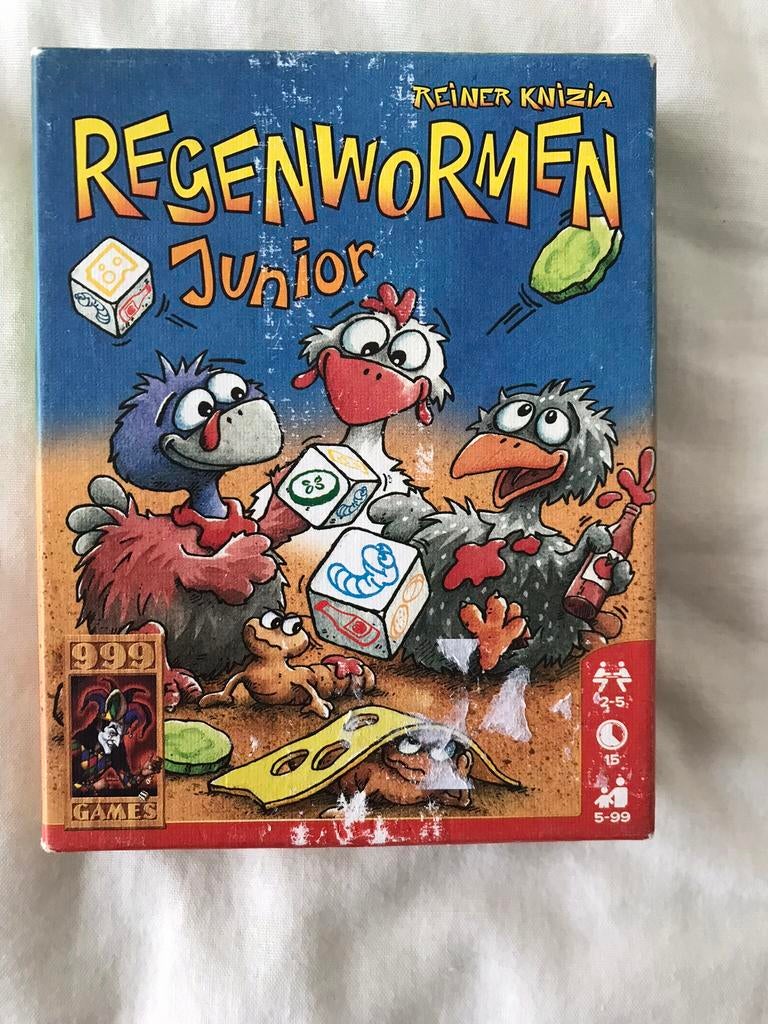 Regenwormen junior, Hobby en Vrije tijd, Gezelschapsspellen | Kaartspellen, Ophalen of Verzenden, Zo goed als nieuw
