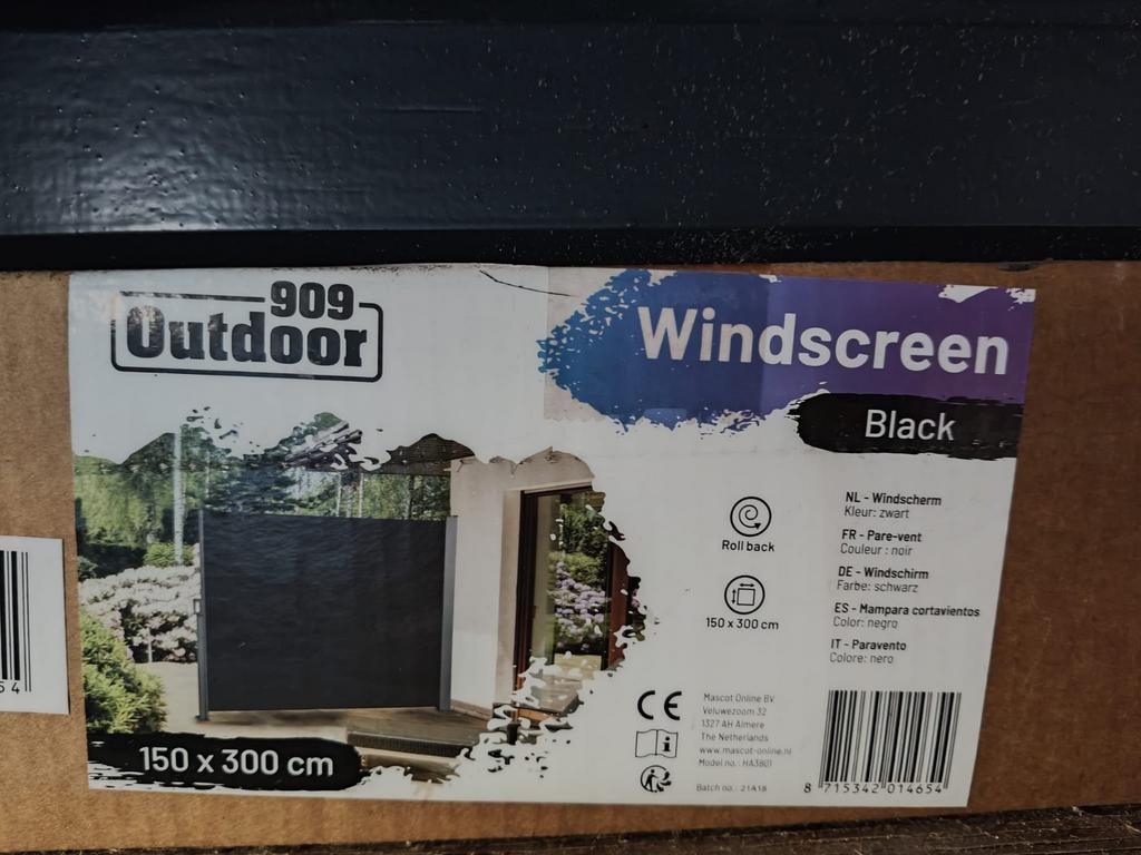 Windscherm 150x300, Tuin en Terras, Ophalen, 200 cm of meer, 150 tot 200 cm, Nieuw