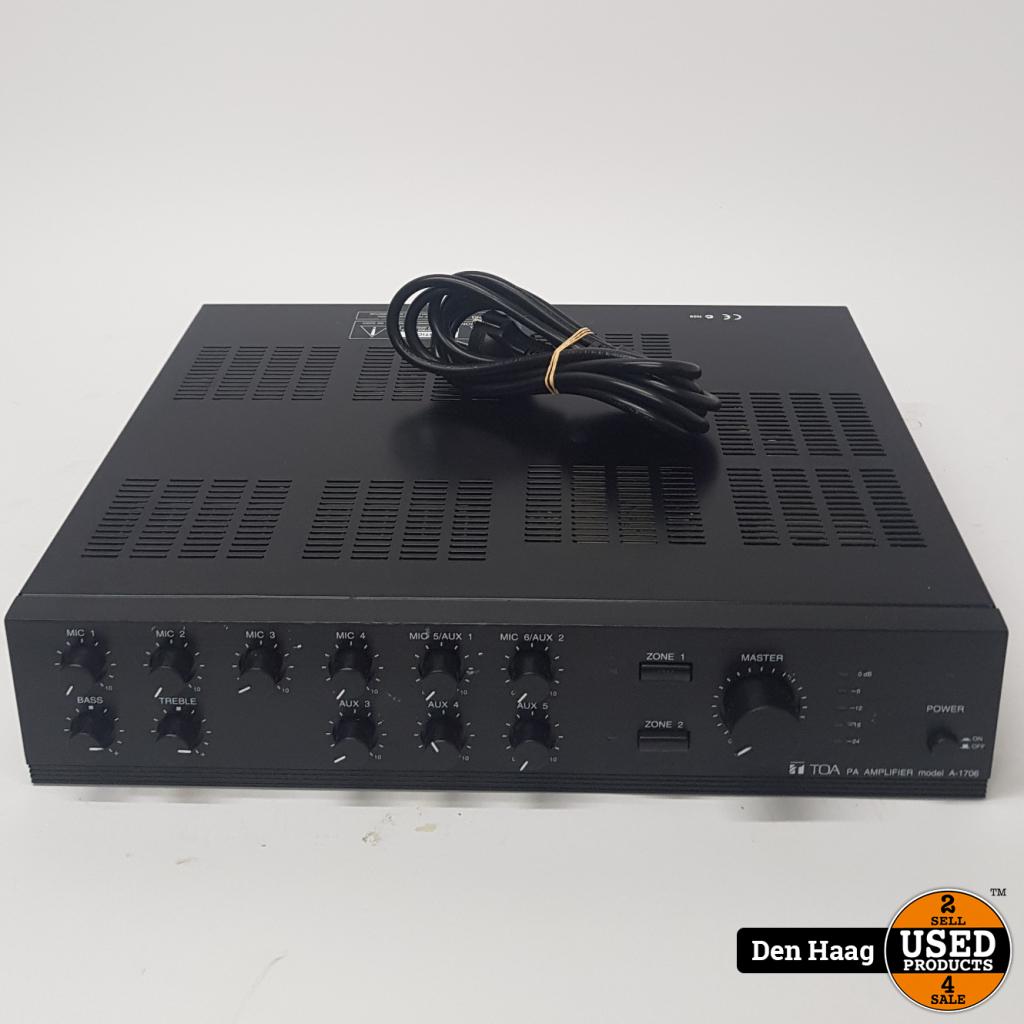 TOA A-1706 Mengversterker 60 Watt | Nieuwstaat, Audio, Tv en Foto, Versterkers en Receivers, Flex Ltd., Zo goed als nieuw, https://flex.com/contact-us