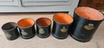 Antieke Maatbekers Set - Meel & Kruiden, Ophalen of Verzenden
