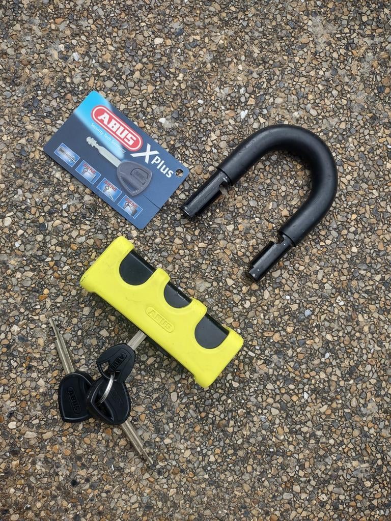 ABUS ART4 Schijfremslot inclusief zware ketting, Motoren, Accessoires | Sloten, Ophalen of Verzenden
