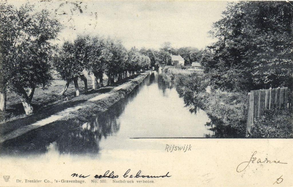 Rijswijk - dorpsgezicht - 1905 gelopen, Verzenden, Voor 1920, Gelopen, Zuid-Holland