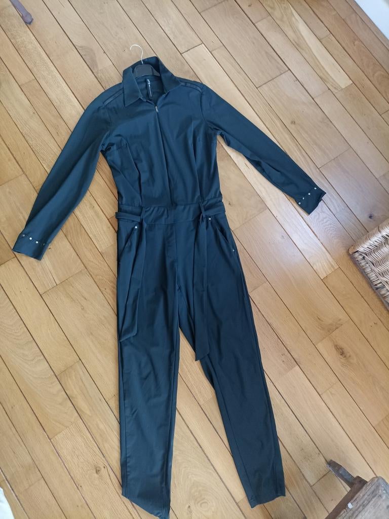 Mooie stoere donkergroene jumpsuit, Kleding | Dames, ZIP73, Maat 42/44 (L), Ophalen of Verzenden, Gedragen