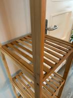 Kast - Bamboe Houten Stellingkast, Huis en Inrichting, Kasten | Stellingkasten, Ophalen, Zo goed als nieuw