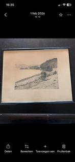 Ets Paul Hermann (1864-1944 ) Gesigneerd, Ophalen of Verzenden