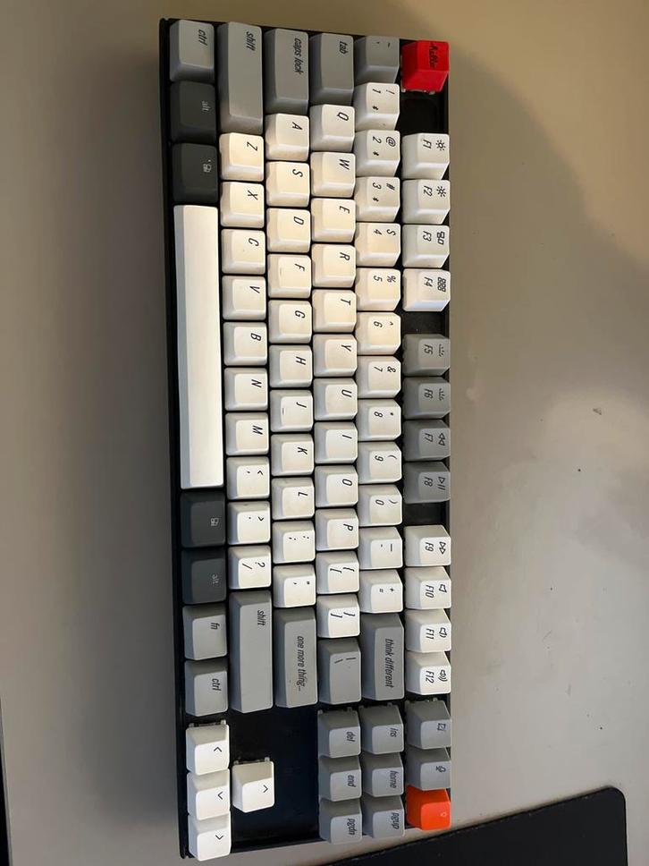 Keychron K8 Wireless Mechanical Keyboard, Computers en Software, Toetsenborden, Zo goed als nieuw, Qwerty, Draadloos, Gaming toetsenbord