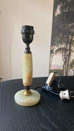 Vintage tafellamp van onyx marmer, Huis en Inrichting, Lampen | Tafellampen, Ophalen of Verzenden, Zo goed als nieuw
