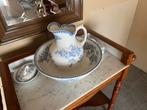 Fraaie antieke kaptafel met spiegel en Maastricht lampetstel, Gebruikt, Klassiek, romantisch, nostalgisch, brocante, Minder dan 100 cm