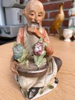 Beeldje, ARCO Porselein bisque old asian man, H12 cm, Ophalen of Verzenden