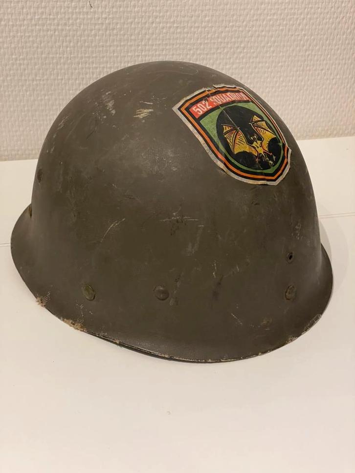 Binnenhelm  type M51 met sticker Royal Airforce, Verzamelen, Militaria | Tweede Wereldoorlog, Luchtmacht, Helm of Baret, Engeland