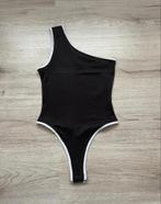 Leuke one-shoulder stringbody, H&M, Zwart, Ophalen of Verzenden, Zo goed als nieuw