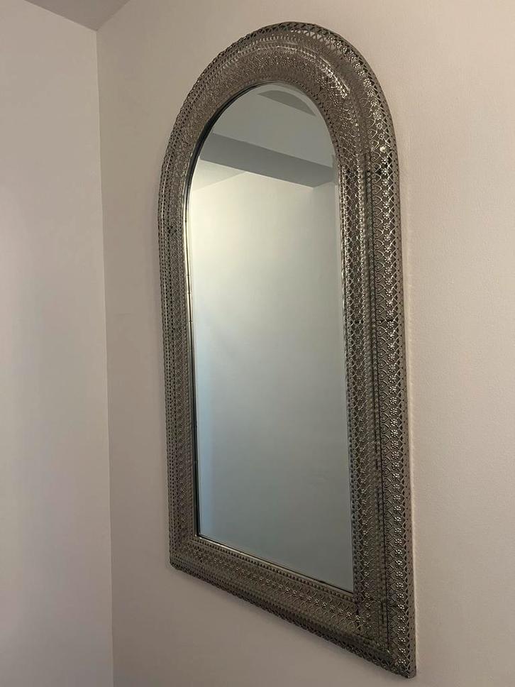 Oosterse Spiegel, Huis en Inrichting, Woonaccessoires | Spiegels, Zo goed als nieuw, Minder dan 50 cm, 100 tot 150 cm, Overige vormen