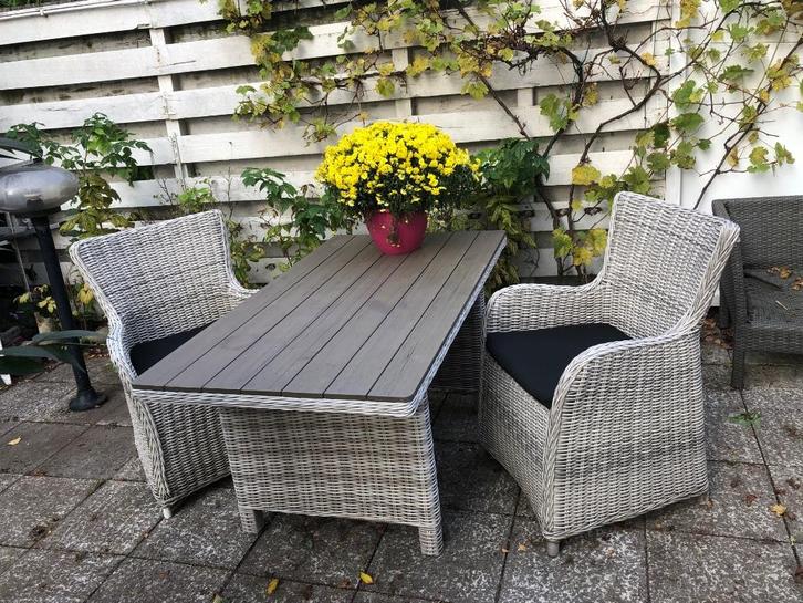 Tuin set, Tuin en Terras, Tuinsets en Loungesets, Zo goed als nieuw, Tuinset, Kunststof, 2 zitplaatsen, Eettafel, Stoel, Ophalen of Verzenden