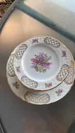 Vintage Spenzo Bord met Bloemen, Huis en Inrichting, Gebruikt, Ophalen of Verzenden, Bord(en), Overige stijlen